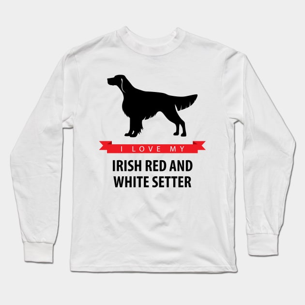 I Love My Irish Red and White Setter Long Sleeve T-Shirt by millersye